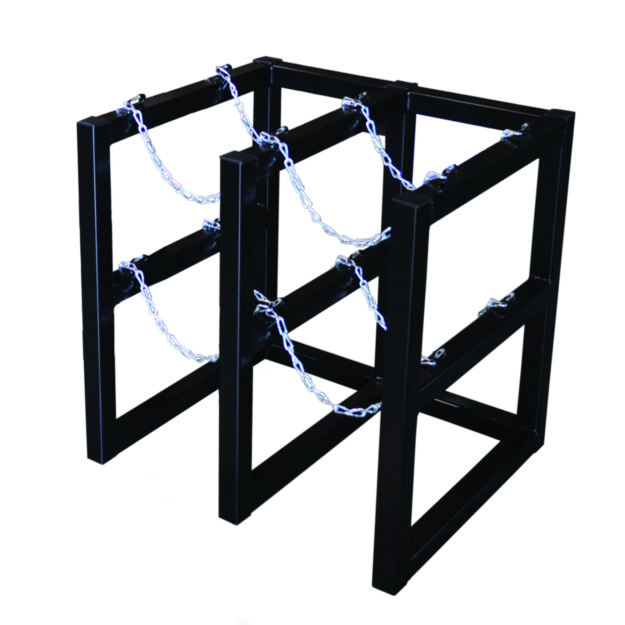 Justrite Gas Cylinder Storage Rack — 2 Wide x 2 Deep, 4 Cylinder Capacity, Steel, Model# 35106